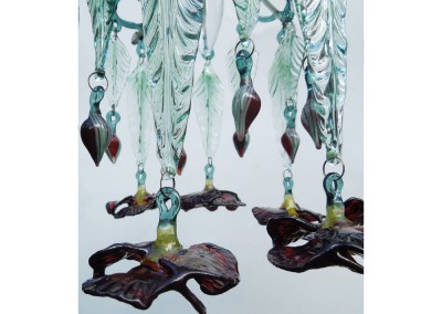 Single chandelier shade – Poppies