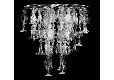 Glass chandelier – daisies
