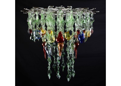 Glass chandelier – Market garden