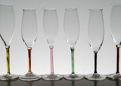 Champagne glasses – Lakeland colours