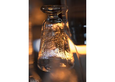 Fern textured schnapps glass